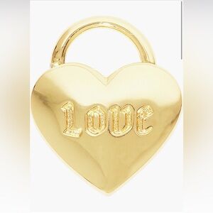 Gorjana Parker Padlock Heart Charm